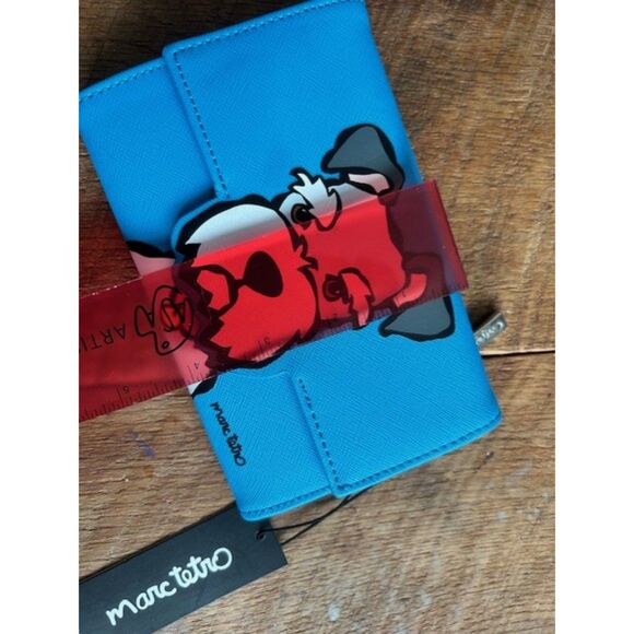 Marc Tetro - Blue Schnauzer dog - Wallet - NWT clutch - Picture 7 of 9
